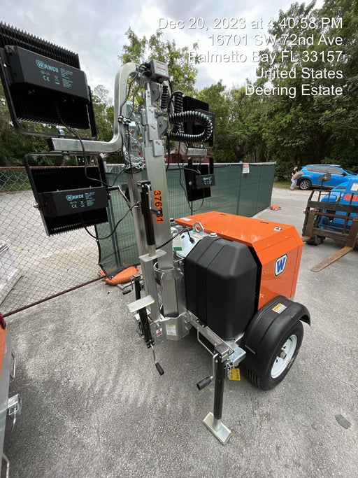 2023 Wanco WLTT-4MM4K Diesel, Deep Sea Controller, Shore Power Plug, Auto Start, (4) 350W LED Floodlights, 4kW Generator, 60 Gal Fuel Tank, 2" Ball, T3