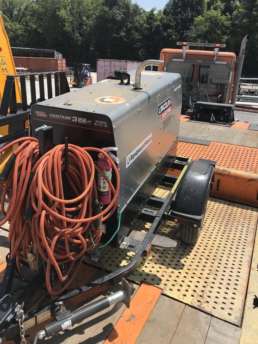 2020 Lincoln Electric Vantage 322 Welder Ready-Pak 3, w/ GPS & Decals (includes trailer, cable rack, fender light kit)
