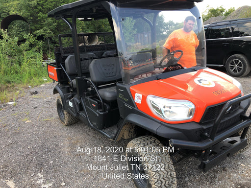 2020 Kubota RTV-X1140W-H 4WD utility cart -LED strobe -Windshield tempered glass -Plastic canopy -Wire harness kit -Backup alarm