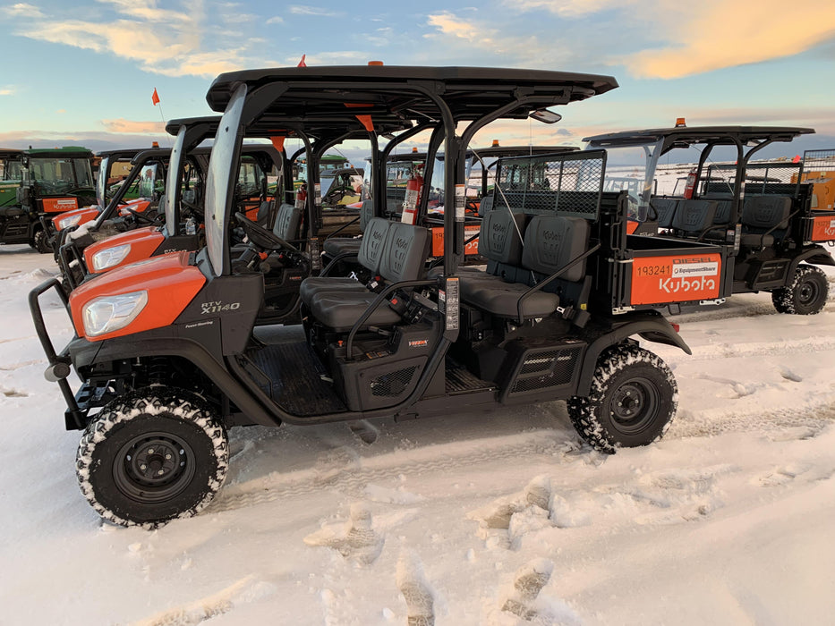 2021 Kubota RTV-X1140W-H Plastic Canopy, Windshield Acrylic Clear, LED Strobe Light, Wire Harness Kit, Back up Alarm