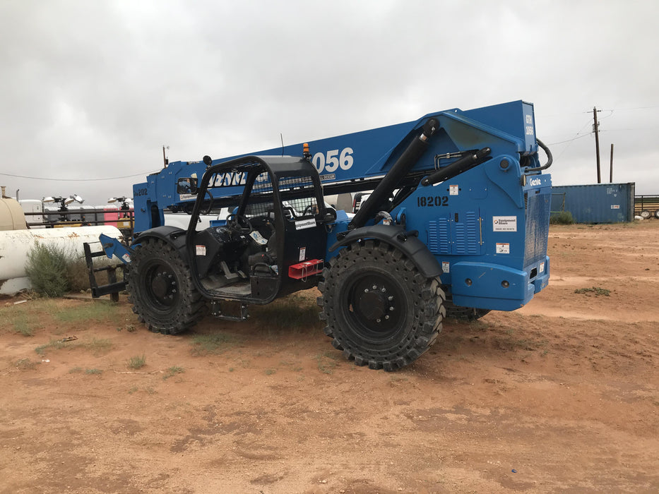 2018 Genie GTH-1056 Genie GTH-1056 w/ROPS, Work Lights, Solid Tires, RH Cab Mesh, Beacon, 60" Carriage and Forks