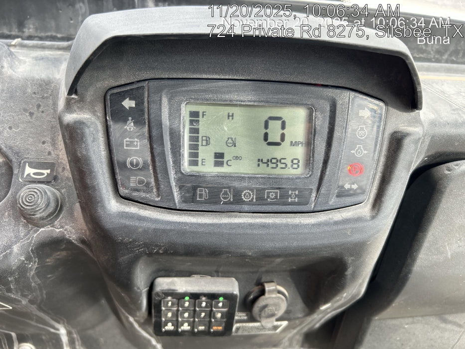 2022 Kubota RTV-X1140W-H Plastic Canopy, Windshield Acrylic Clear, LED Strobe Light, Wire Harness Kit, Back up Alarm