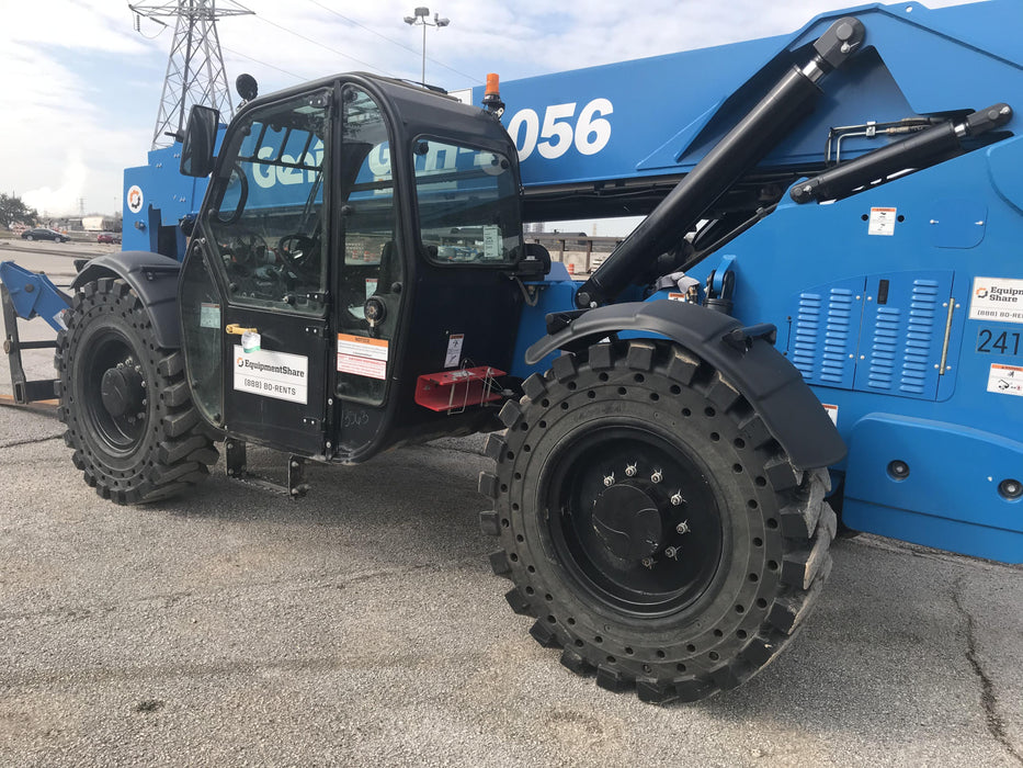 2018 Genie GTH-1056 Genie GTH-1056 w/Enclosed Cab w/HVAC, Work Lights, Solid Tires, Beacon, 60" Carriage and Forks