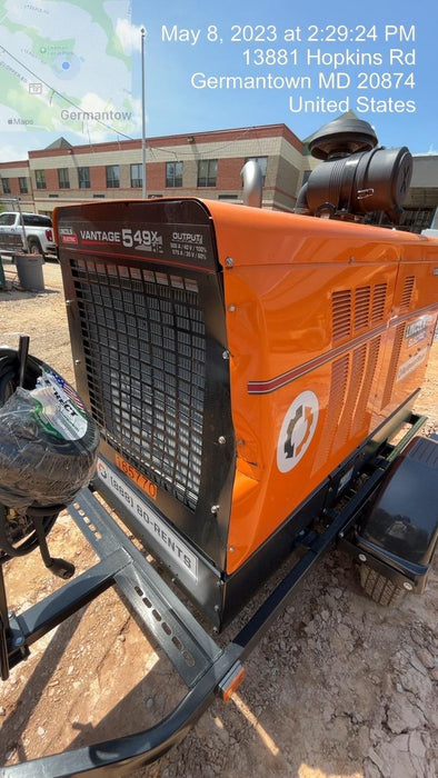 2021 Lincoln Electric Vantage 549X Ready Pak 3, ORANGE (includes trailer, cable rack, fender light kit)