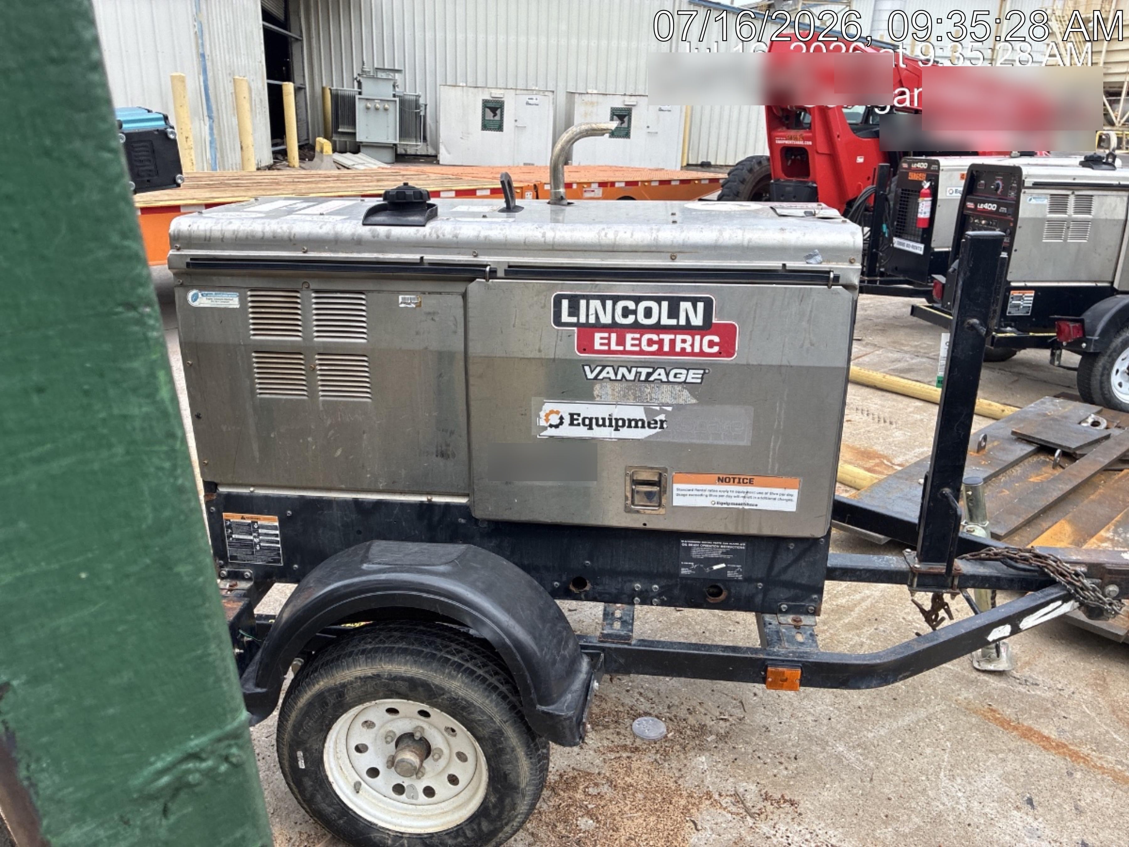 Lincoln Electric Vantage 322 Lincoln Vantage 322 Welder w/Trailer