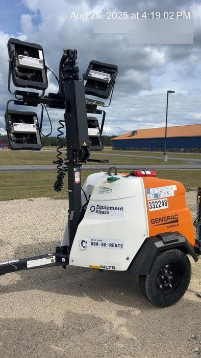 2023 Generac MLT2 Diesel, Flex Switch 120V Input, Powerzone Controller, (4) 320W LED Lights, 4kW Generator, 39.9 Gal Fuel Tank, 2" Ball, T3