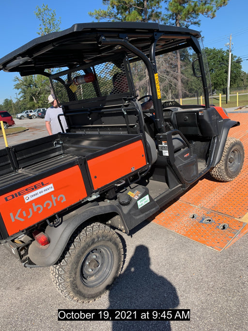 2021 Kubota RTV-X1140W-H Plastic Canopy, Windshield Acrylic Clear, LED Strobe Light, Wire Harness Kit, Back up Alarm