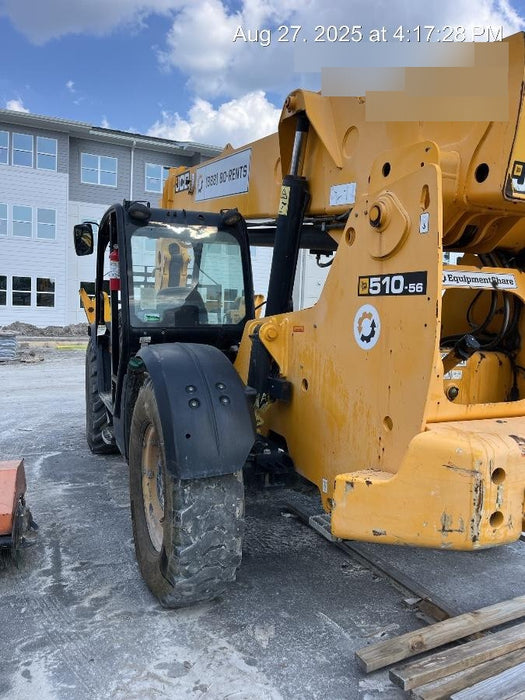 2020 JCB 510-56 Canopy, Solid Tires, Work Lights, Beacon, Aux Hydraulics, Back up Alarm, Lifting Eye, ES Decals