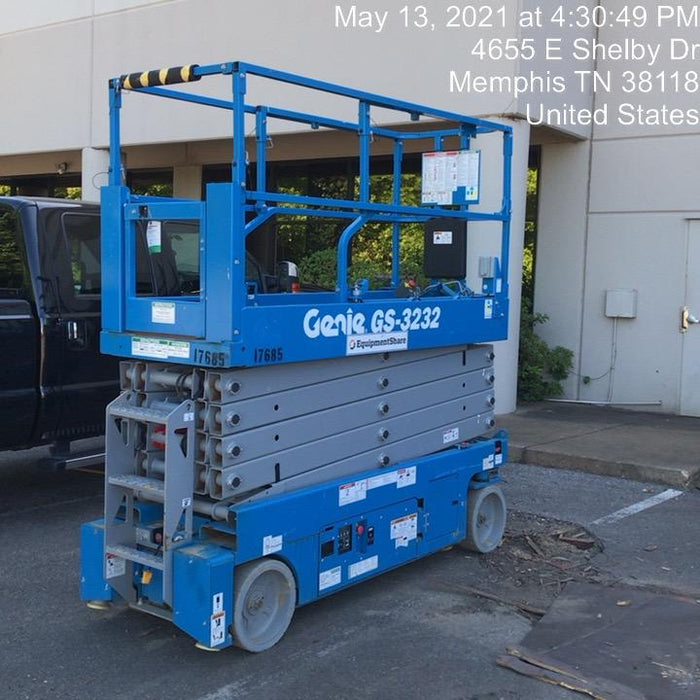 2018 Genie GS-3232 GS-3232 w/Folding rails, Half height swing gate