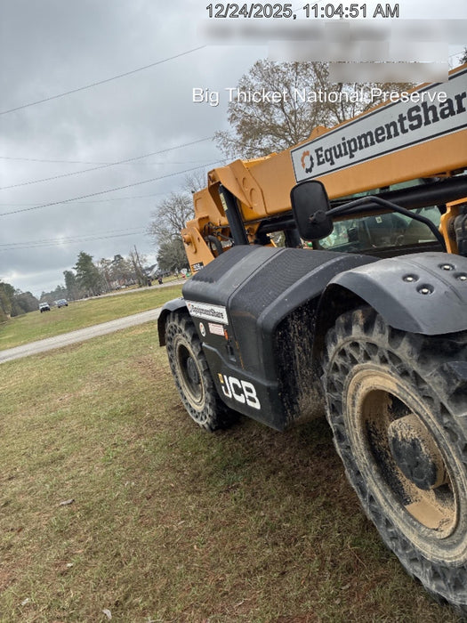 2020 JCB 506-36 Cab/Heat/Air, 74 HP, Solid Tires, STD Worklight, Beacon, Aux Hydraulics, Lifting Eye, Back up Alarm w/48" Carriage/48" Forks