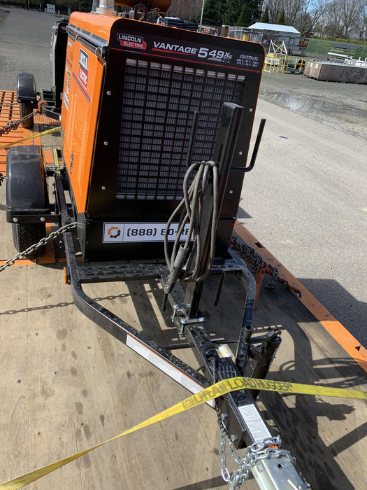 2021 Lincoln Electric Vantage 549X Ready Pak 3, ORANGE (includes trailer, cable rack, fender light kit)