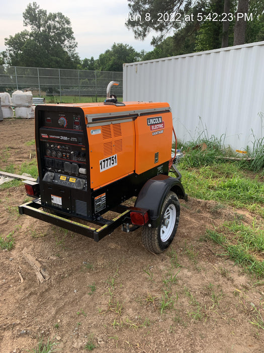 2021 Lincoln Electric Vantage 322 Vantage 322 Ready Pak 3 w/ Decals, ORANGE (includes trailer, cable rack, fender light kit) NO Telematics