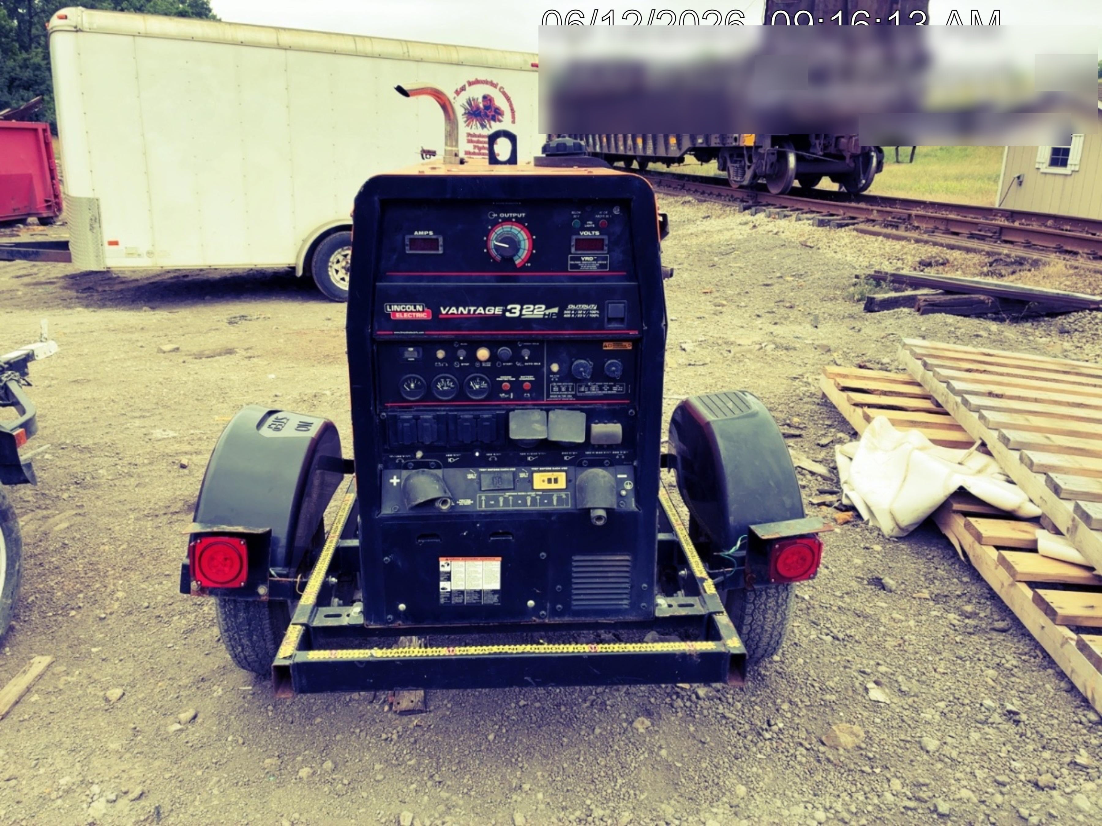 2021 Lincoln Electric Vantage 322 Vantage 322 Ready Pak 3 w/ Decals, ORANGE (includes trailer, cable rack, fender light kit) NO Telematics