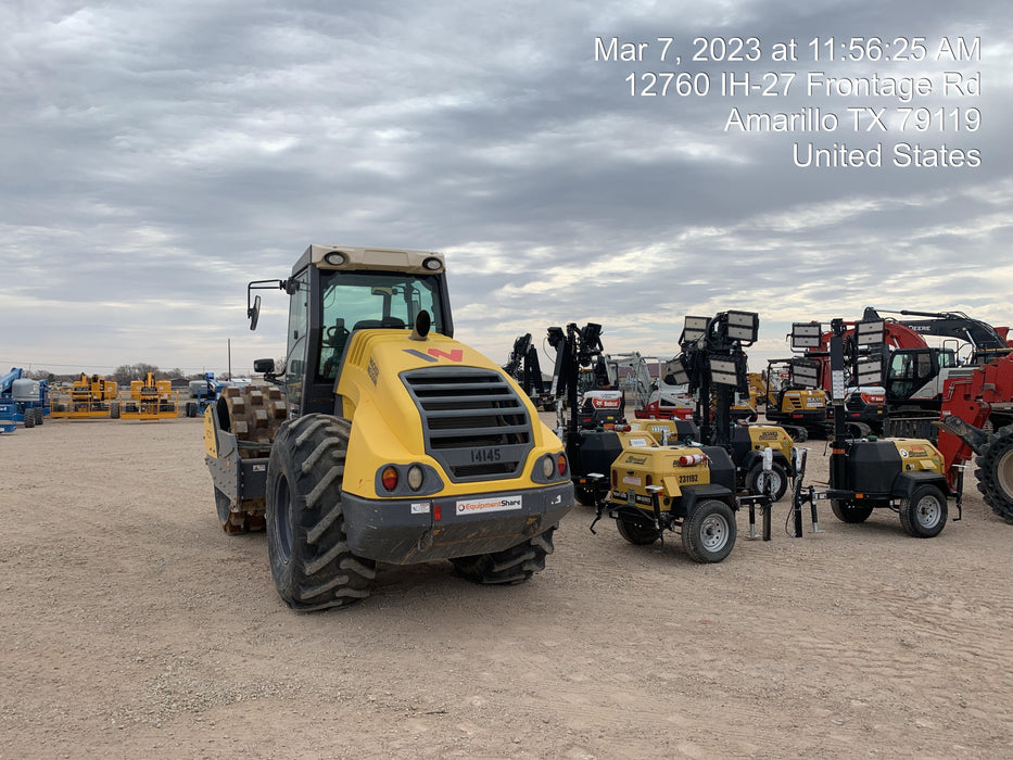 2022 Allmand NLV3GR (4) LED Light Fixture 350W, 23' Vertical Mast, 3kW Prime, Towable, ES Decals, T3