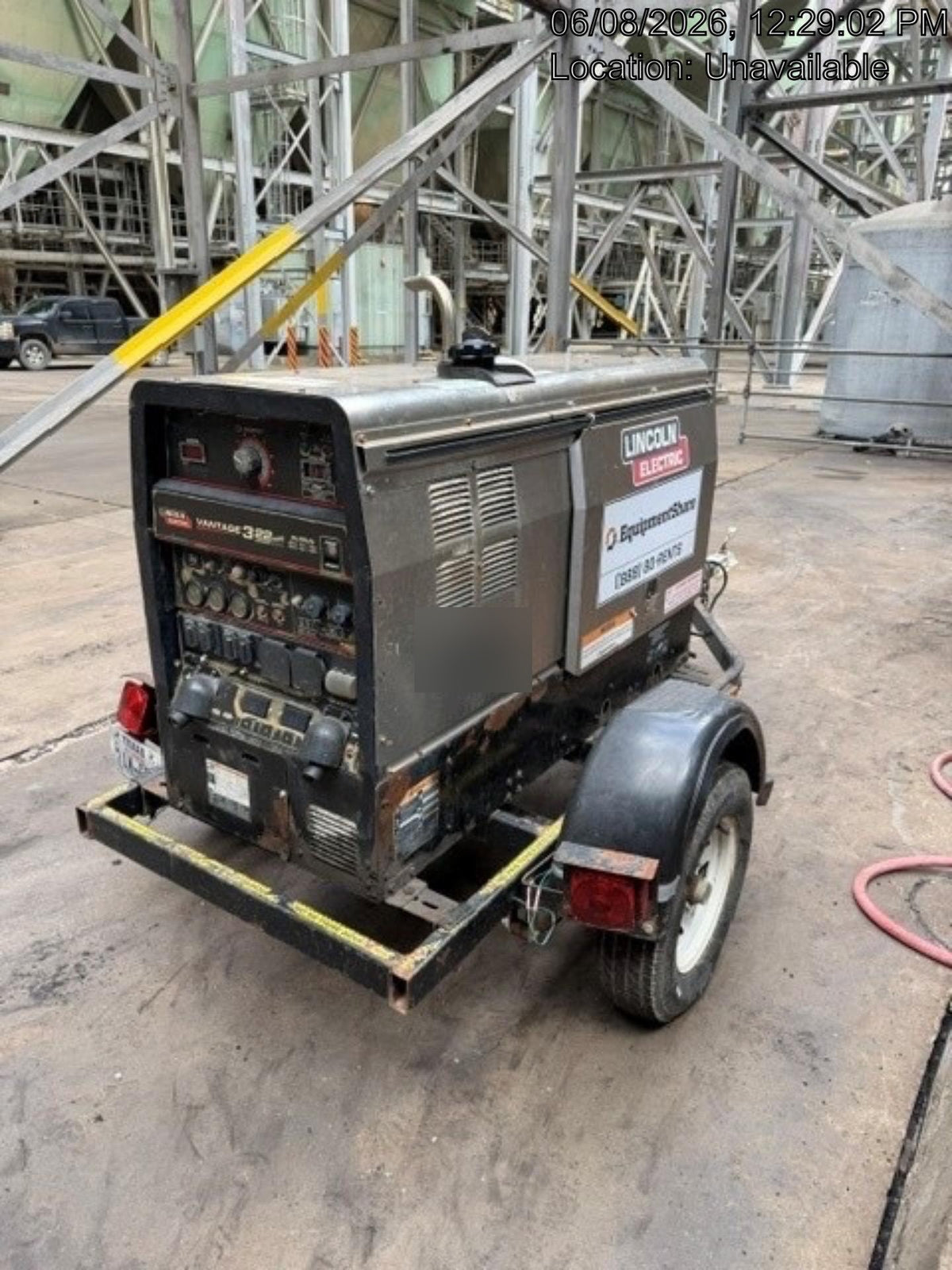 2019 Lincoln Electric Vantage 322 Lincoln Vantage 322 Welder w/Trailer, Light Kit, Cable Rack