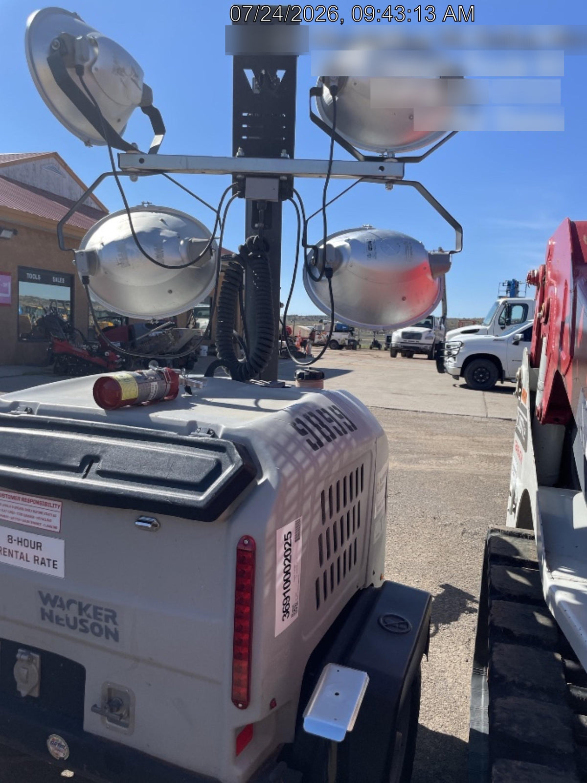 Wacker Neuson LTV6K-MH Wacker Neuson LTV6K Towable Light Tower