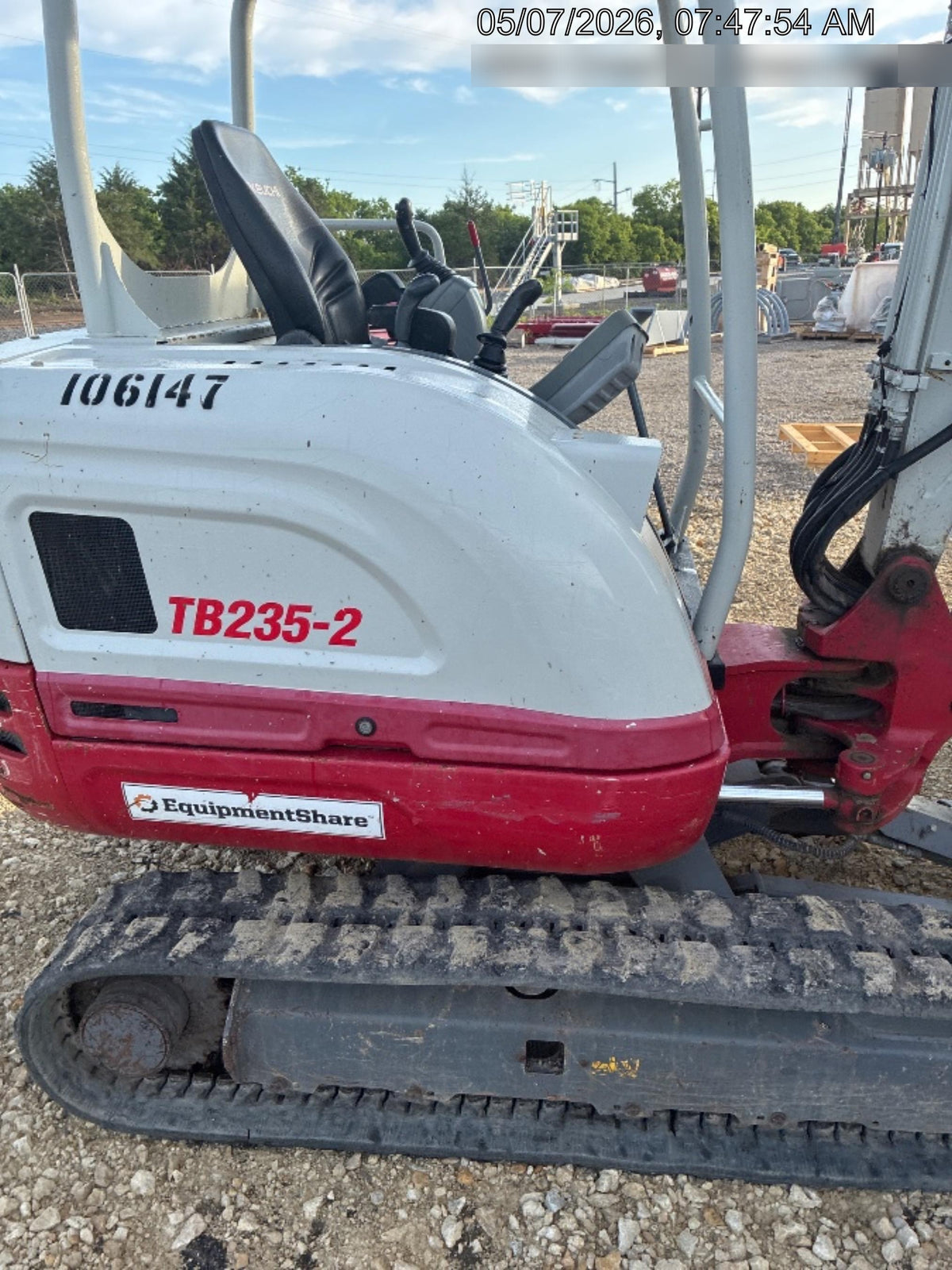 2020 Takeuchi TB235-2R Canopy, Rubber Tracks, Manual TAG QC