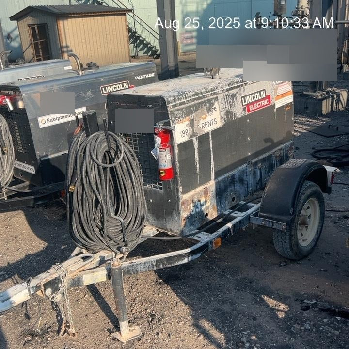 Lincoln Electric Vantage 322 Lincoln Vantage 322 Welder Ready Pak 3 - Vantage 322, Trailer