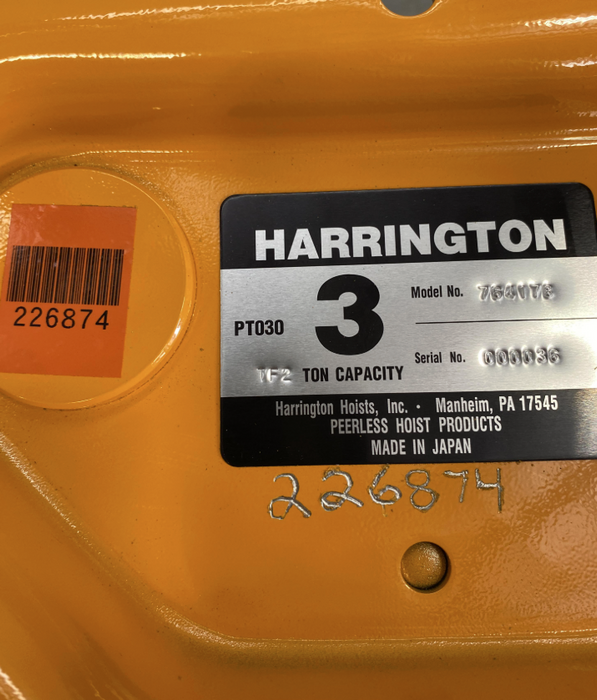 2022 HARRINGTON PTF2030