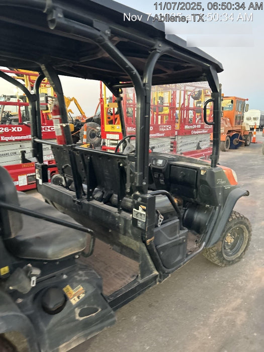 2022 Kubota RTV-X1140W-H Plastic Canopy, Windshield Acrylic Clear, LED Strobe Light, Wire Harness Kit, Back up Alarm