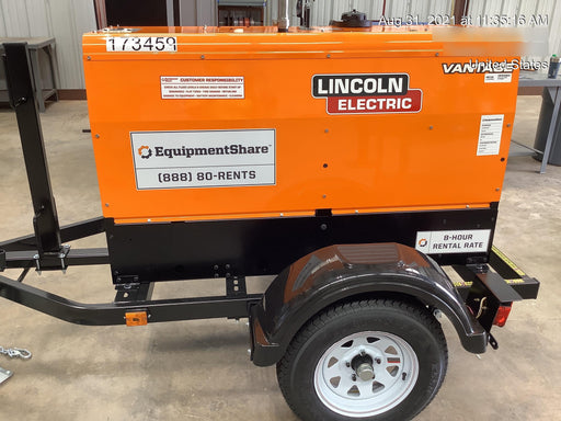 2021 Lincoln Electric Vantage 322 Vantage 322 Ready Pak 3 w/ Decals, ORANGE (includes trailer, cable rack, fender light kit) NO Telematics