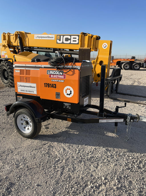 2021 Lincoln Electric Vantage 322 Vantage 322 Ready Pak 3 w/ Decals, ORANGE (includes trailer, cable rack, fender light kit) NO Telematics