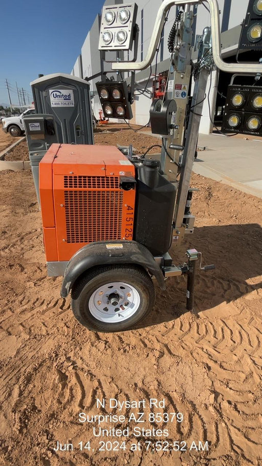 2024 Wanco WLTT-4MM4K Diesel, Deep Sea Controller, Shore Power Plug, Auto Start, (4) 350W LED Floodlights, 4kW Generator, 60 Gal Fuel Tank, 2" Ball, T3