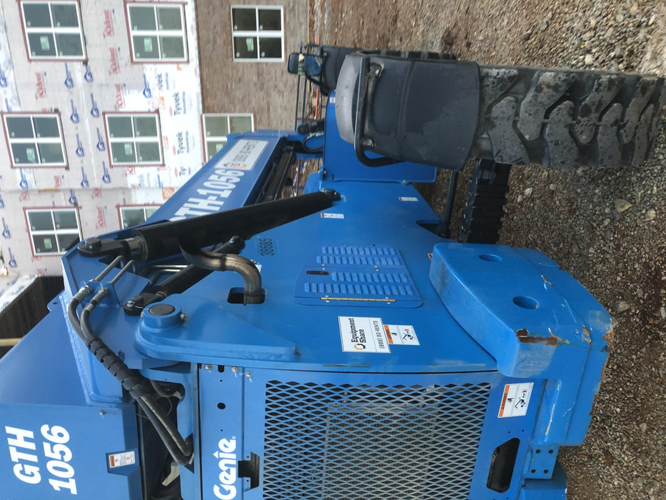 2019 Genie GTH-1056 Cab/Heat/AC, FF Tires, LED Work Lights, Beacon 60" QA Carriage, 60" Forks