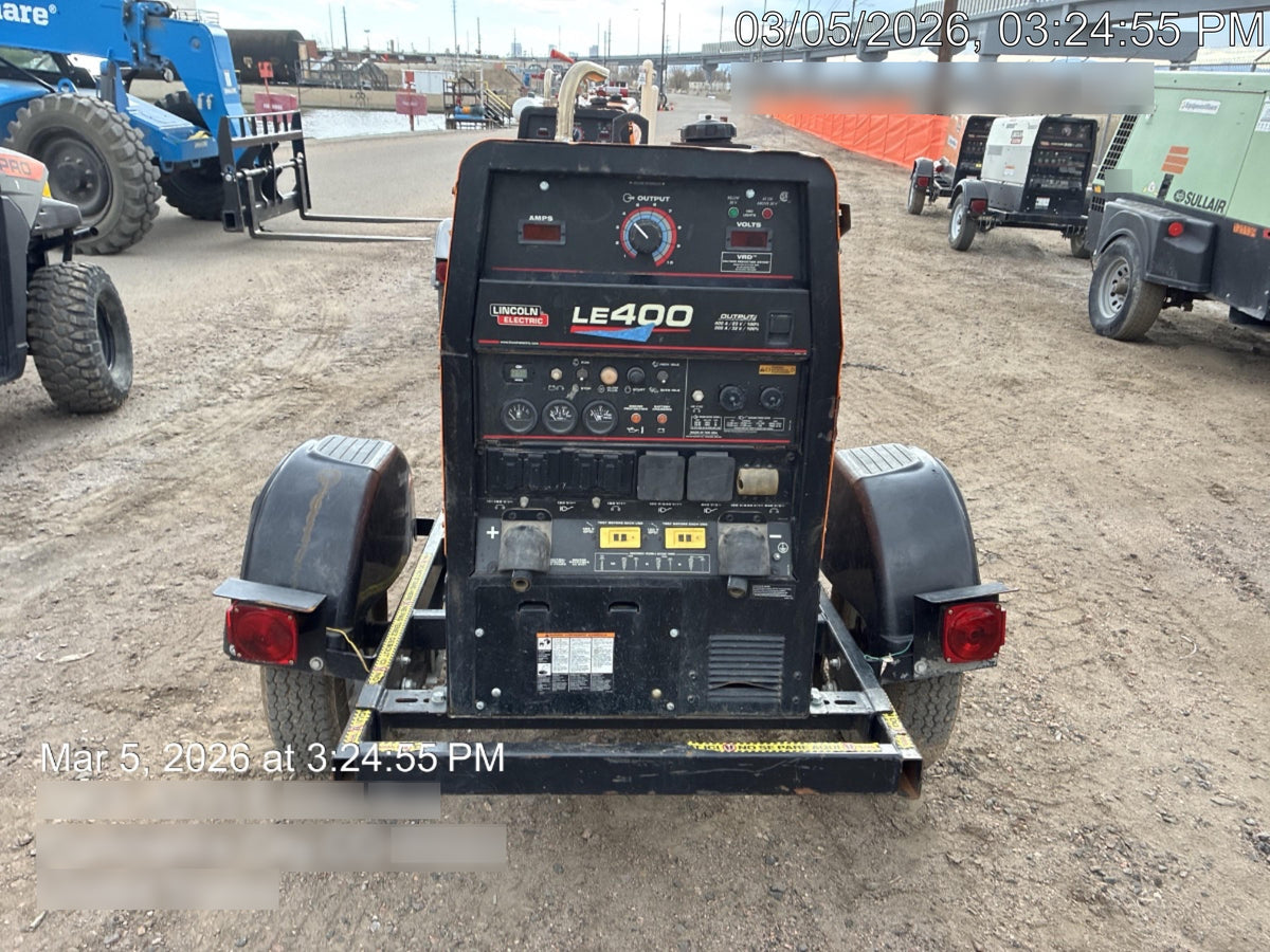 2022 Lincoln Electric LE400 Kubota V1505, Trlr, Cable Rack, Light Kit, ES Decals, T3
