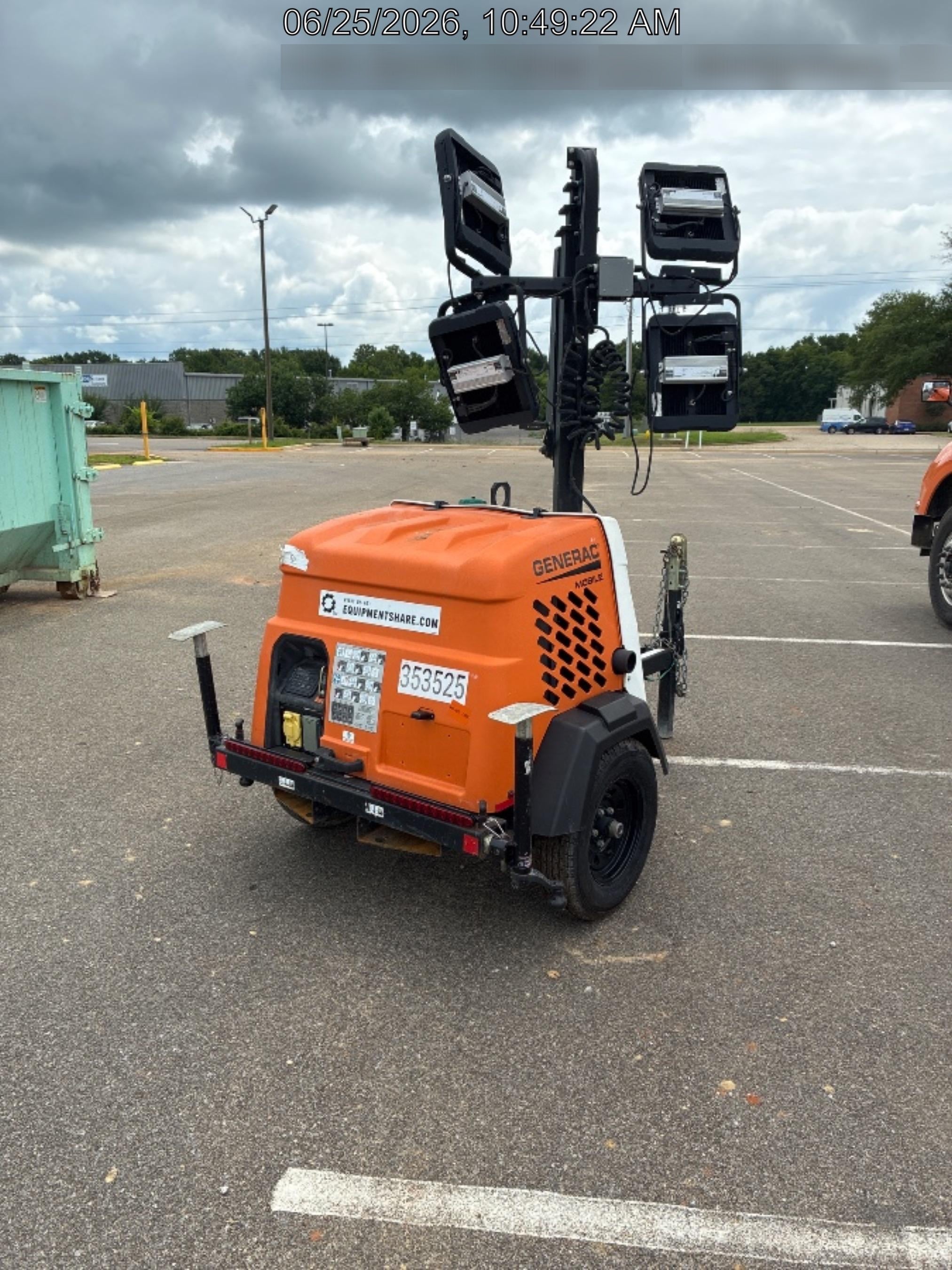 2023 Generac MLT2 Diesel, Flex Switch 120V Input, Powerzone Controller, (4) 320W LED Lights, 4kW Generator, 39.9 Gal Fuel Tank, 2" Ball, T3