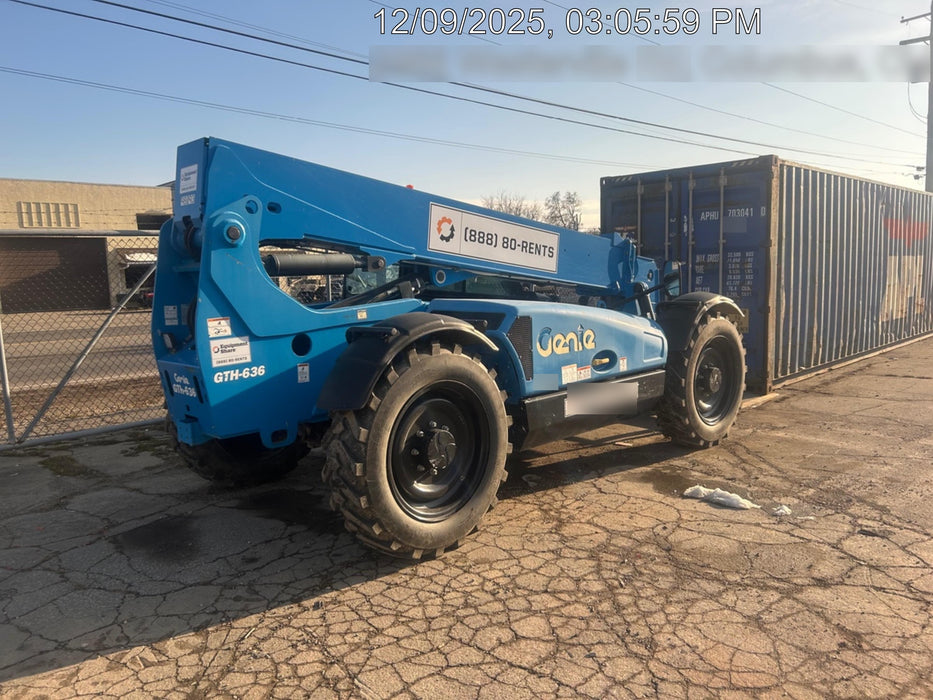 2020 Genie GTH-636 Cab/Heat/Air, Solid Tires, Work Lights, Beacon, Aux Hydraulics, Back up Alarm