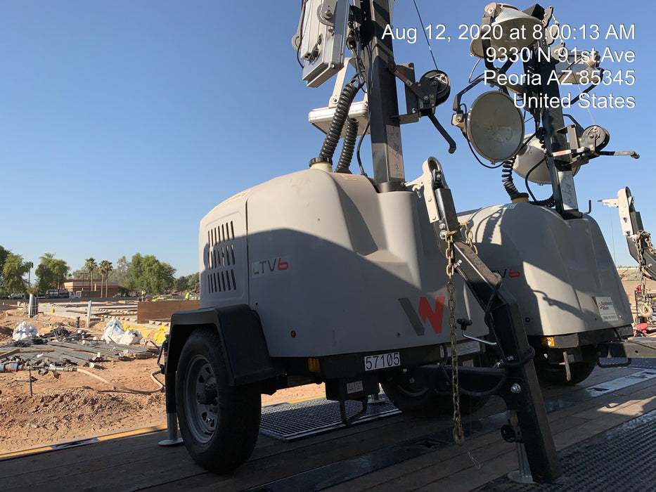 2019 Wacker Neuson LTV6K-LED Standard LED Towable Light Tower w/None