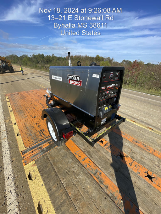 2024 Lincoln Electric LE400 Kubota V1505, Trlr, Cable Rack, Light Kit, ES Decals, T3