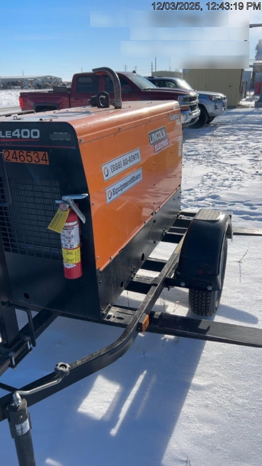 2022 Lincoln Electric LE400 Kubota V1505, Trlr, Cable Rack, Light Kit, ES Decals, T3