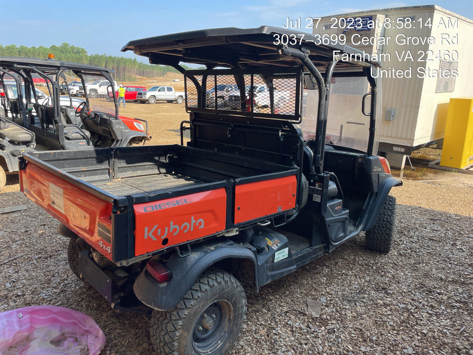 2021 Kubota RTV-X1140W-H Plastic Canopy, Windshield Acrylic Clear, LED Strobe Light, Wire Harness Kit, Back up Alarm