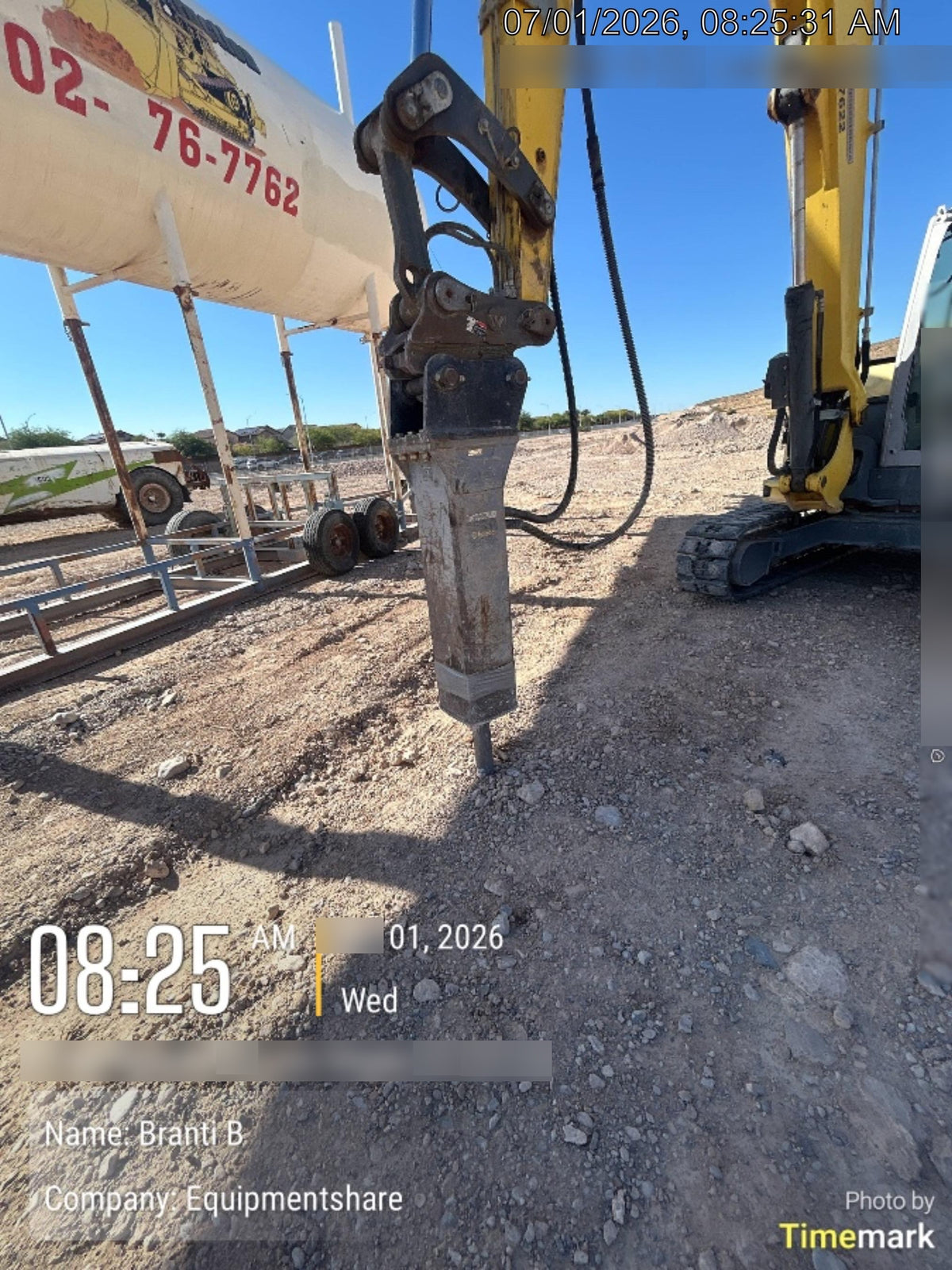 Wacker Neuson ET90 Enclosed Cab, Hybrid Tracks, Long Dipperstick, Bucket