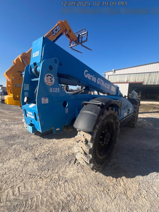 2018 Genie GTH-636 Genie GTH-636 w/Open ROPS, Solid Tires, Work Light/Beacon, 48" Carriage and Forks