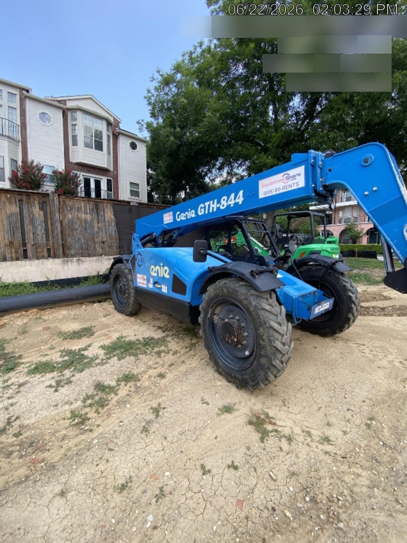 2017 Genie GTH-844 Genie GTH 844, Solid Tires, 60" carriage, Open ROPS