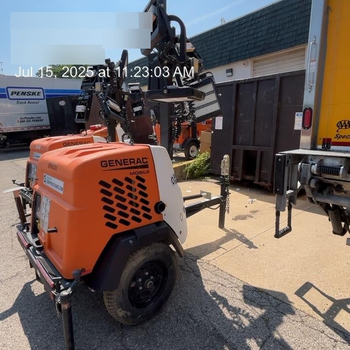 2024 Generac MLT2 Diesel, Flex Switch 120V Input, Powerzone Controller, 
(4) 320W LED Lights, 4kW Generator, 39.9 Gal Fuel Tank, 2" Ball, T3