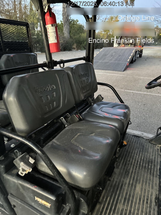 2020 Kubota RTV-X1140W-H 4WD utility cart -LED strobe -Windshield tempered glass -Plastic canopy -Wire harness kit -Backup alarm