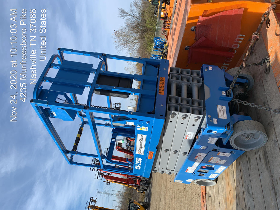 2020 Genie GS-1930 Solid Non Marking Tires, Beacon, Folding rails with half height swing gate