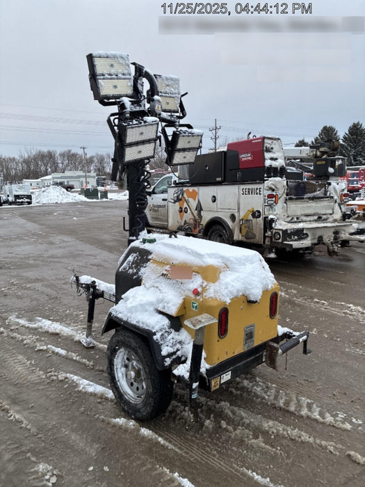 2022 Allmand NLV3GR (4) LED Light Fixture 350W, 23' Vertical Mast, 3kW Prime, Towable, ES Decals, T3