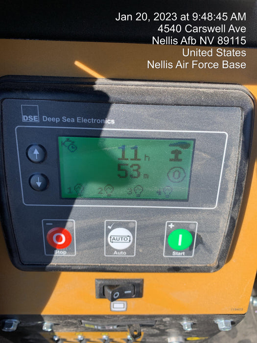 2022 Allmand NLV3GR (4) LED Light Fixture 350W, 23' Vertical Mast, 3kW Prime, Towable, ES Decals, T3