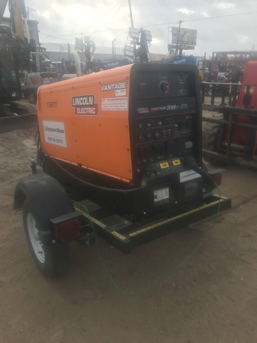 2021 Lincoln Electric Vantage 322 Vantage 322 Ready Pak 3 w/ Decals, ORANGE (includes trailer, cable rack, fender light kit) NO Telematics