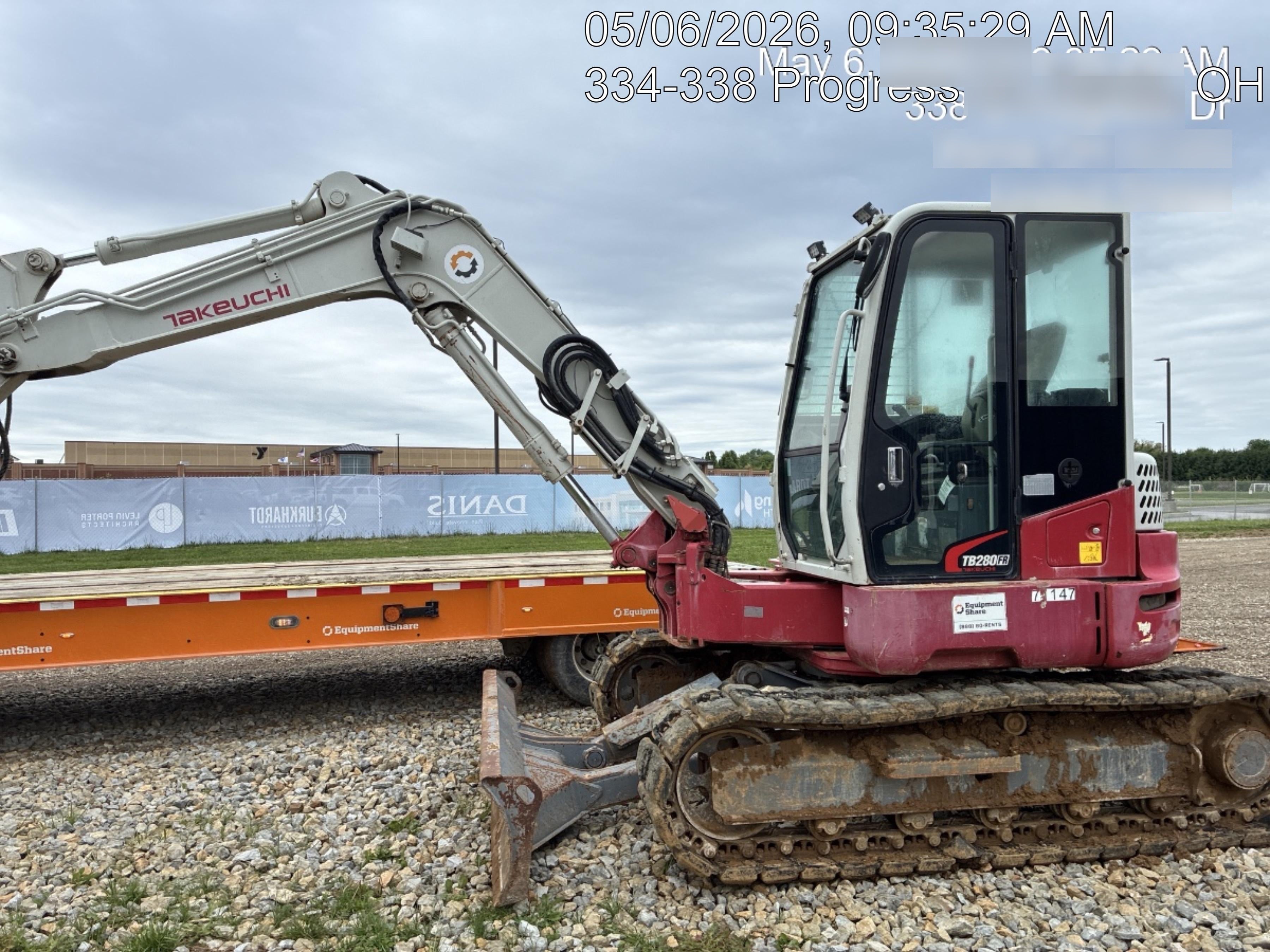 2016 TAKEUCHI TB280FR