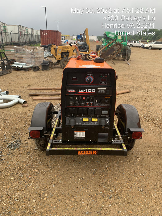 2022 Lincoln Electric LE400 Kubota V1505, Trlr, Cable Rack, Light Kit, ES Decals, T3