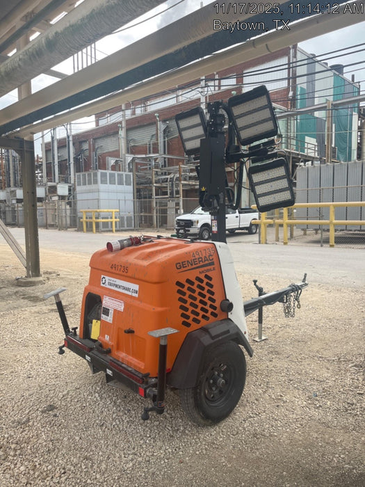 2025 Generac MLTS-4 Diesel, Mitsubishi L2E, 7.1 hp @1800 rpm, Flex Switch 120V Input, Powerzone Controller, (4) 320W LED Lights, 4kW Generator, 39.9 Gal Fuel Tank, 2" Ball, ES Decals