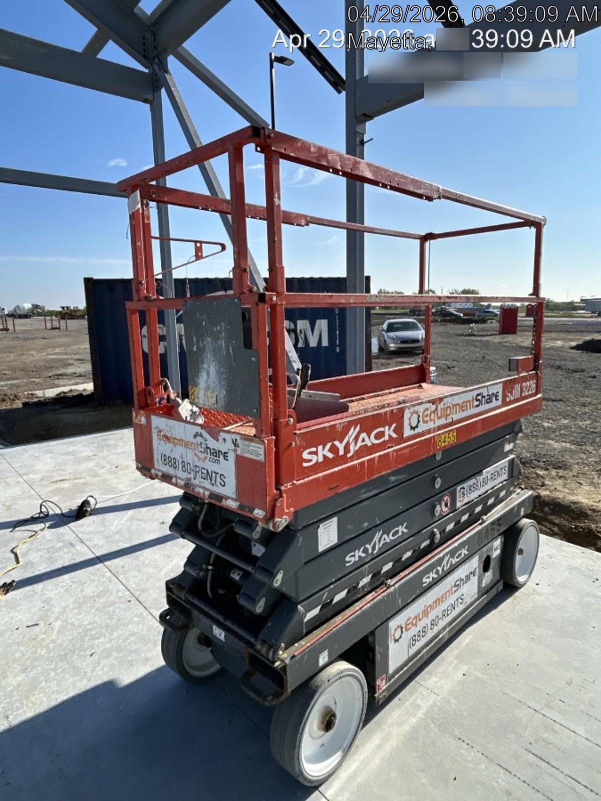 2018 Skyjack SJIII-3226 Skyjack SJIII3226 Scissor Lift w/Trojan Batteries
