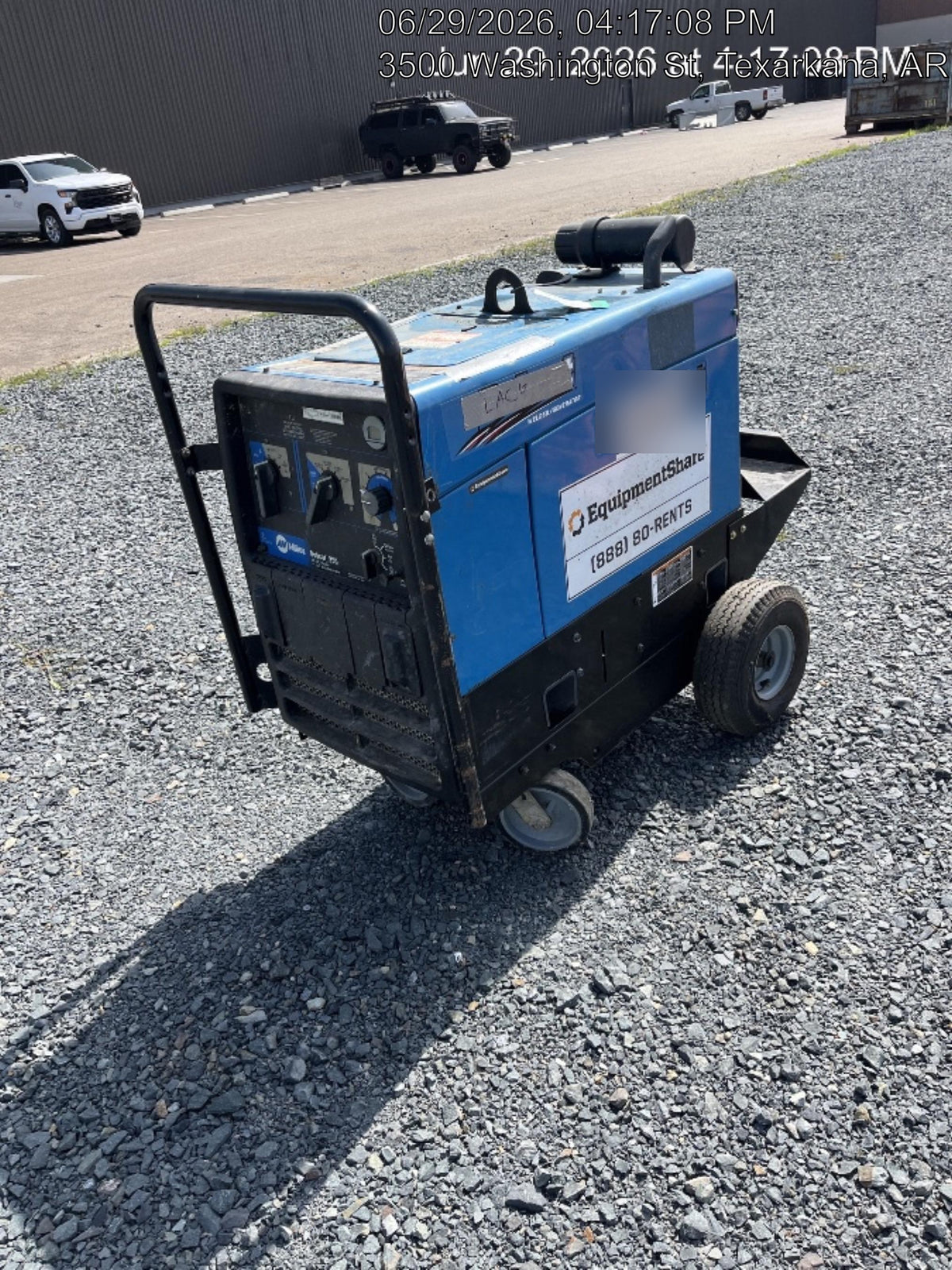 2019 Miller Electric BOBCAT 250 LP/Propane, Running Gear, Tank Bracket, Hose