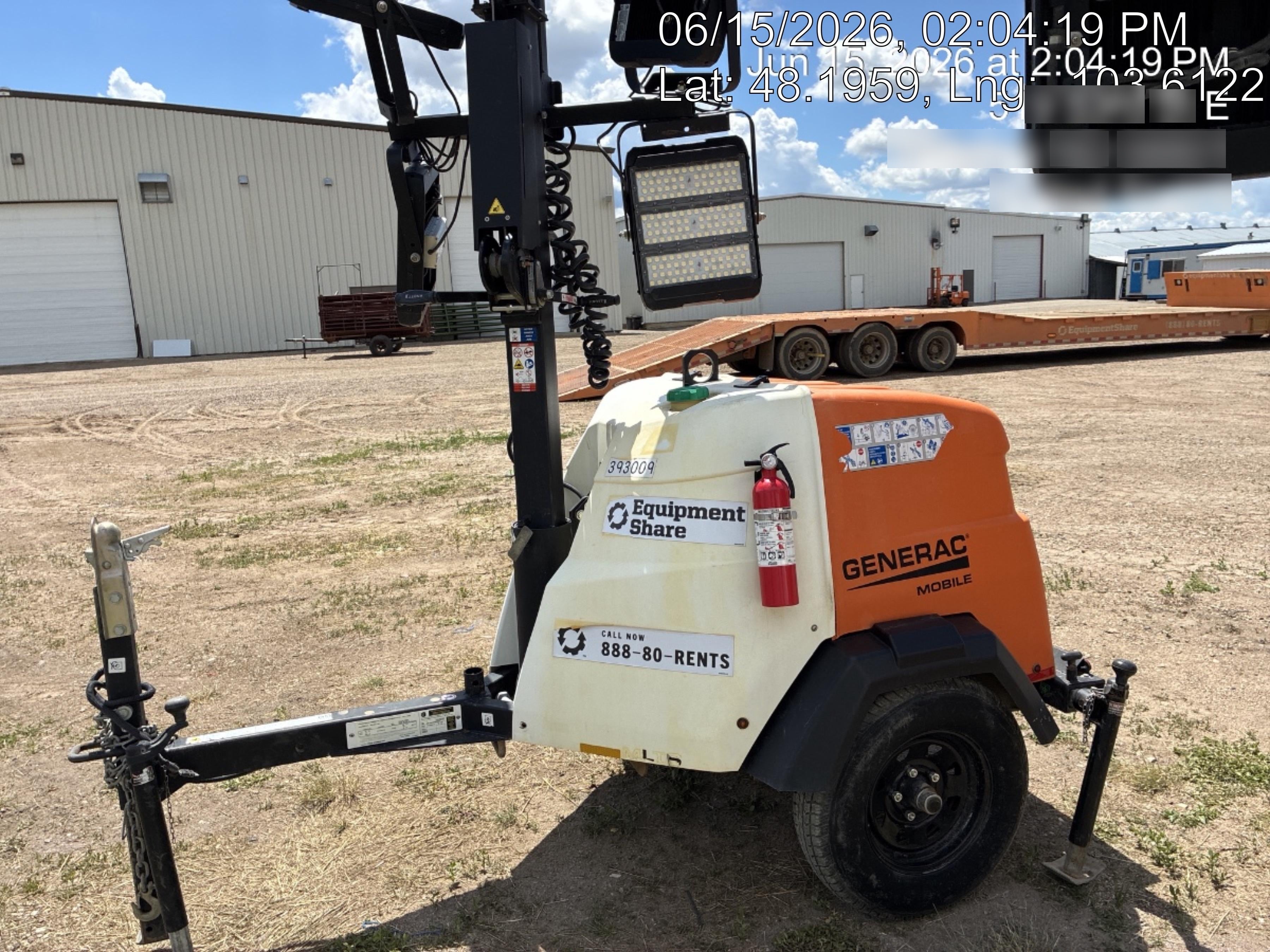 2024 Generac MLT2 Diesel, Flex Switch 120V Input, Powerzone Controller, 
(4) 320W LED Lights, 4kW Generator, 39.9 Gal Fuel Tank, 2" Ball, T3